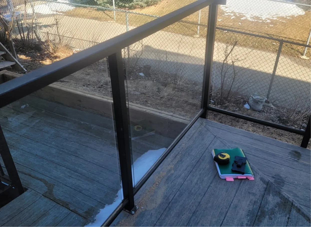 Glass railings